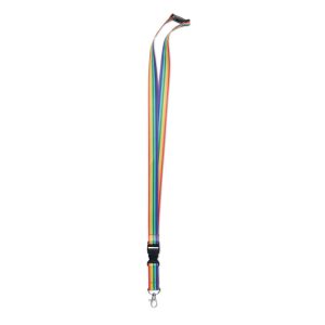 Rainbow RPET lanyard MO6423