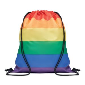 Rainbow RPET drawstring bag MO6436