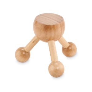 Hand held massager in wood MO6694