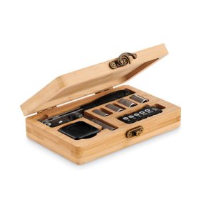 13 piece tool set, bamboo case MO6757