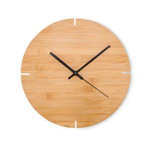 Round shape bamboo wall clock MO6792