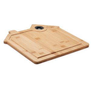 Bamboo house cutting board MO6859