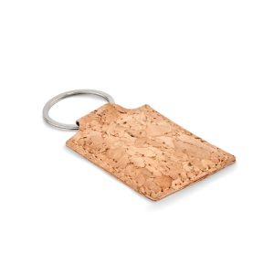 Rectangular cork key ring MO6878