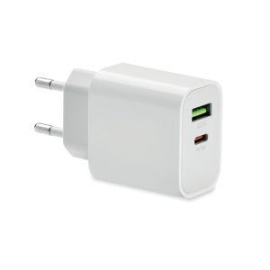 18W 2 port USB charger EU plug MO6879