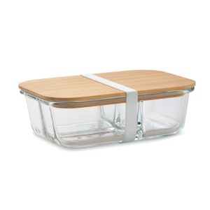 Glass lunch box with bamboo lid MO6973