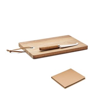 Acacia wood cheese board set MO6984