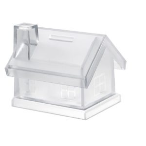 Plastic house coin bank MO7242