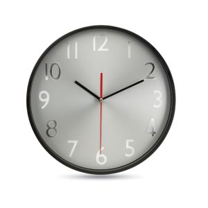 Wall clock w silver background MO7503