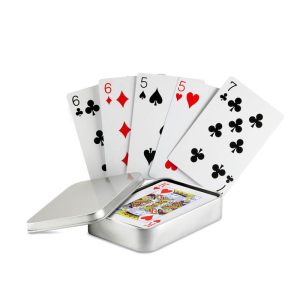 Playing cards in tin box MO7529