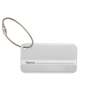 Aluminium luggage tag MO8352
