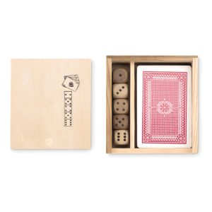 Cards and dices in box MO9187
