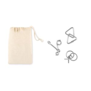 Set of 3 metal brain teasers MO9191