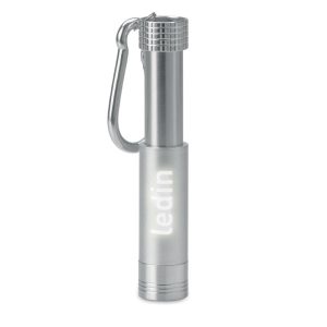 Aluminium/ABS LED key ring MO9381