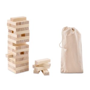 Tower game in cotton pouch MO9574