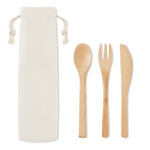 Bamboo cutlery set MO9786