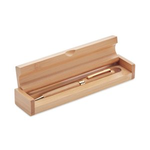 Bamboo twist ball pen in box MO9912
