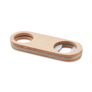 Oval Bamboo bottle opener MO9925