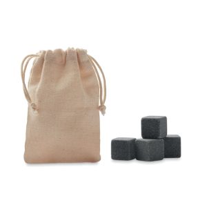 4 stone ice cubes in  pouch MO9943