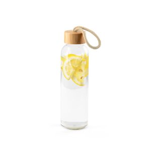 CROSBY. Staklena boca od 520 ml s poklopcem od bambusa 94449
