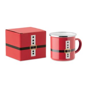 Santa enamel vintage mug 300ml CX1596