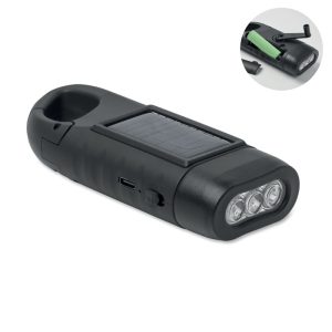 Solar torch with dynamo crank MO3149