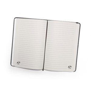 CAMPUS. A5 bilježnica s tvrdim koricama od PU (35% reciklirano) s crtanim stranicama 100% reciklirane