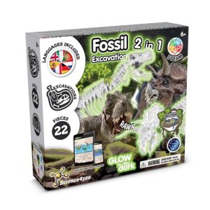 2 in 1 Fossil Excavation Kit IV. Edukativna igra isporučuje se s poklon vrećicom od netkanog materijala (80 g/m²)