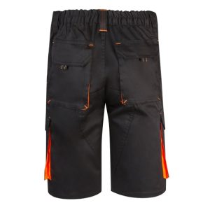 VL HEMERA. Dvobojne rastezljive bermude s više džepova (240 g/m²), od pamuka (46%), EME (38%) i poliestera (16%)